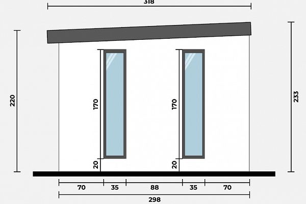 Geräteschuppen Modern Line 2930 - Typ 7, Abbildung 4