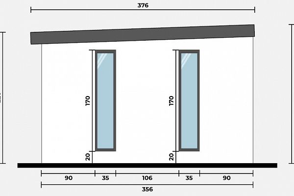 Geräteschuppen Modern Line 2935 - Typ 7, Abbildung 4
