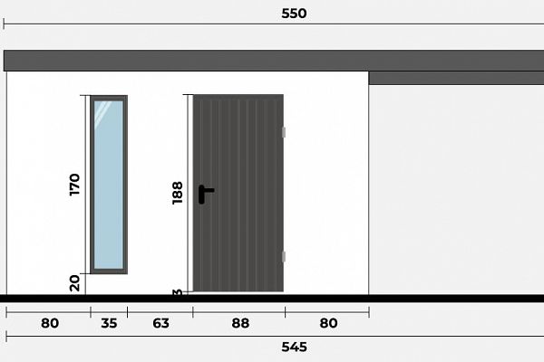 Geräteschuppen Modern Line 3525 - Typ 7, Abbildung 2