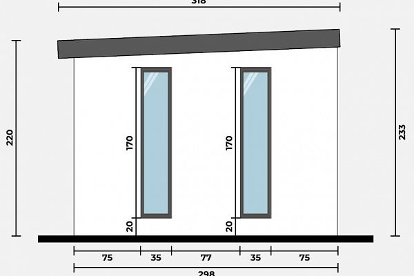 Geräteschuppen Modern Line 3530 - Typ 7, Abbildung 4