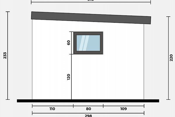 Geräteschuppen Modern Line 3530 - Typ 7, Abbildung 5