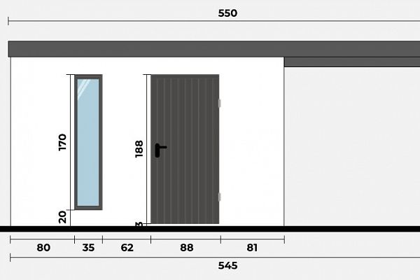 Geräteschuppen Modern Line 3535 - Typ 7, Abbildung 2