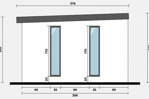 Geräteschuppen Modern Line 3535 - Typ 7, Abbildung 4