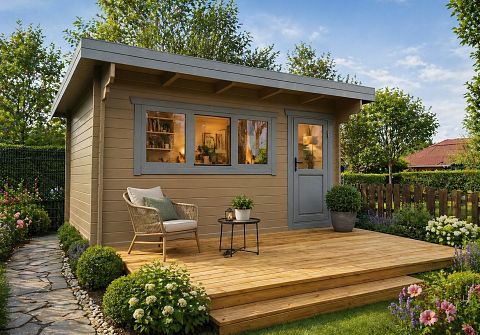 Gartenbüro Homeoffice