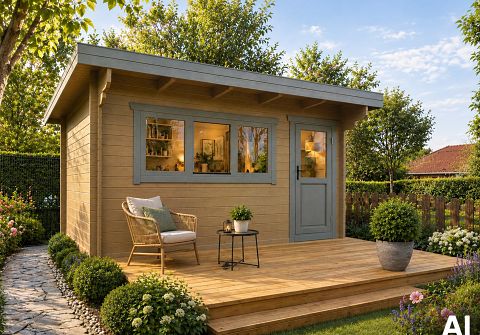 Gartenbüro Homeoffice