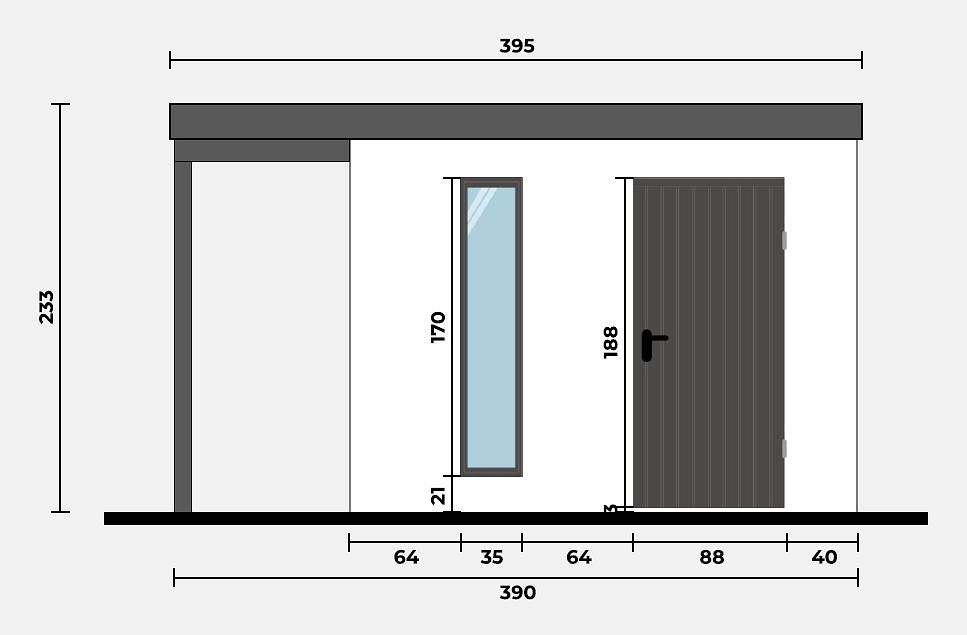 Geräteschuppen Modern Line 2930 - Typ 4