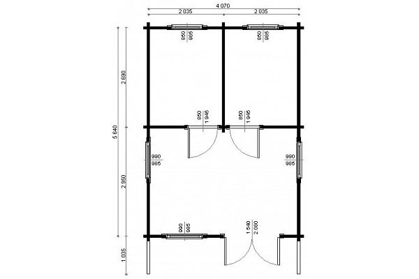 Binz 4, Grundriss 1