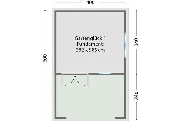 Gartenglück 1, Grundriss 1