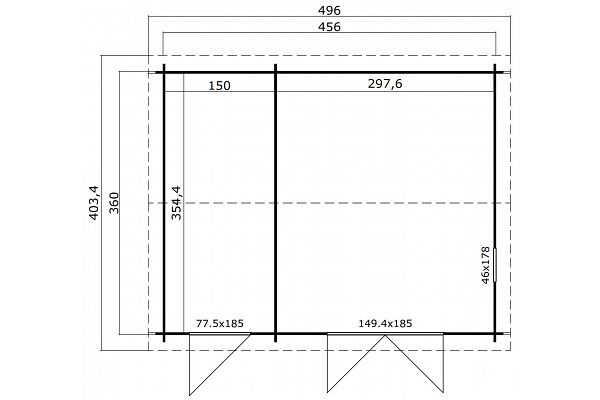 Carroz 2, Grundriss 1