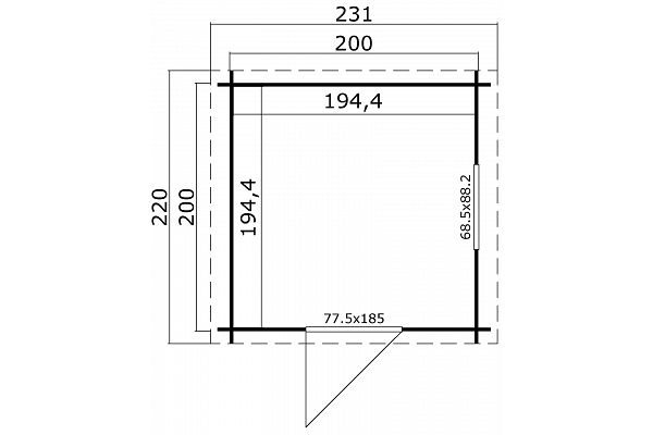 Wels 1, Grundriss 1