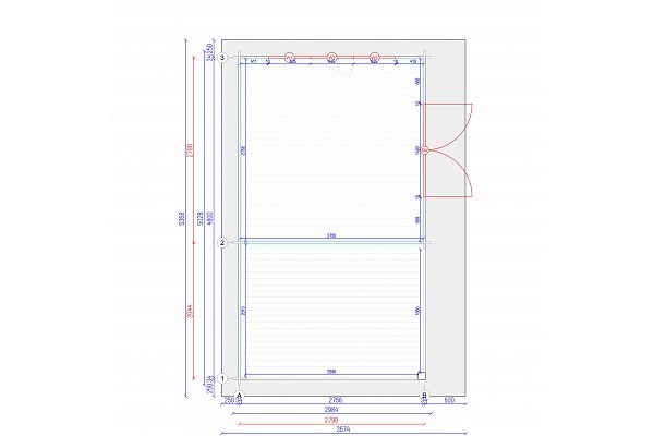 Stabilo 2-SD T, Grundriss 1