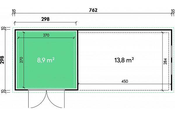Metallica 5 mit XL-Lounge und 2 Fenstern, Grundriss 1