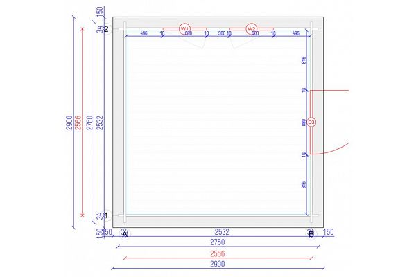 Cubix 2626, Grundriss 1