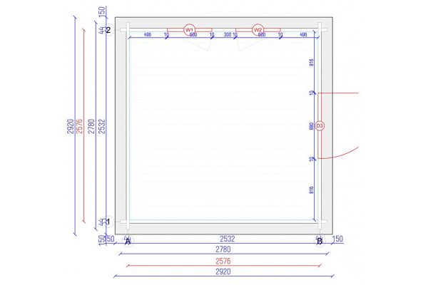Cubix 2626, Grundriss 2