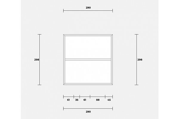 Geräteschuppen Modern Line 2930 - Typ 1, Grundriss 1
